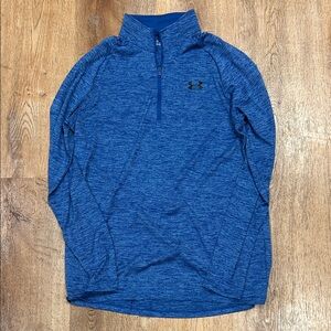 Under Armour Men’s Large Tall Heathered Blue Performance Pullover. Worn once.